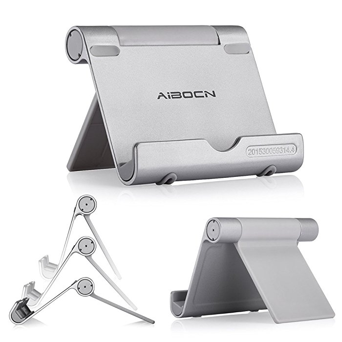 Universal Portable Multi Angle Smartphone Desk Stand Silver